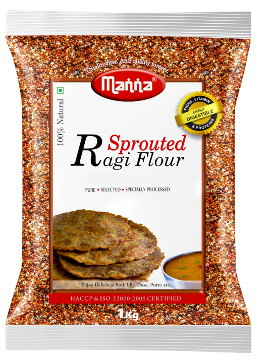 MANNA SPROUTED RAGI FLOUR 1 KG