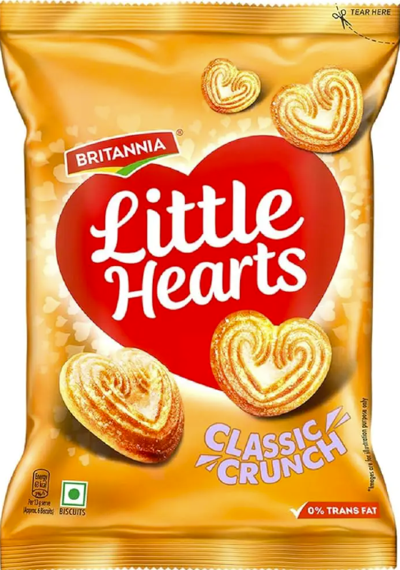 BRITANNIA LITTLE HEARTS 75gm
