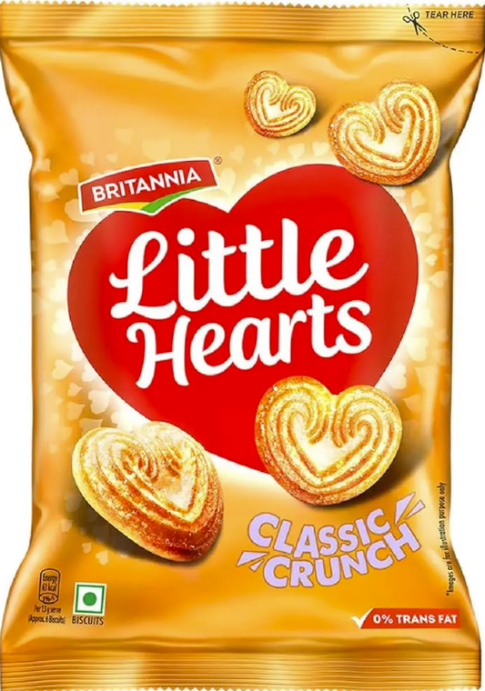 BRITANNIA LITTLE HEARTS 75gm