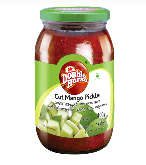 Double Horse Cut Mango Pickle 400g