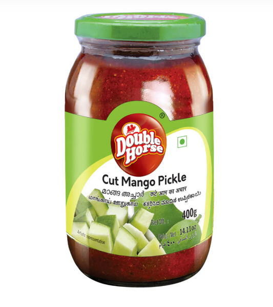 Double Horse Cut Mango Pickle 400g