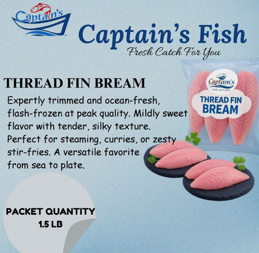 THREAD FIN BREAM 1.5LB - Captains Frozen Fish