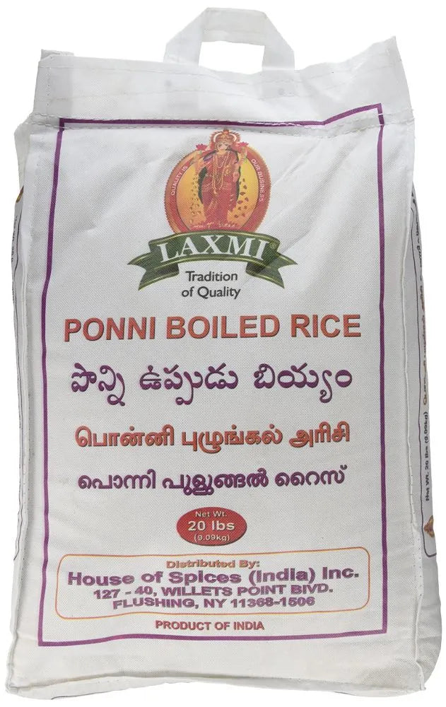 Laxmi Ponni Boiled Rice 20 Lbs