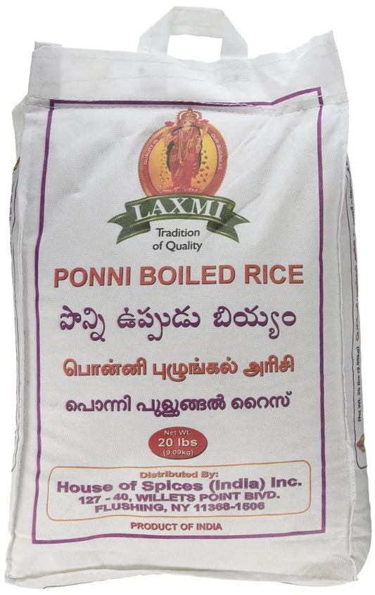 Laxmi Ponni Boiled Rice 20 Lbs