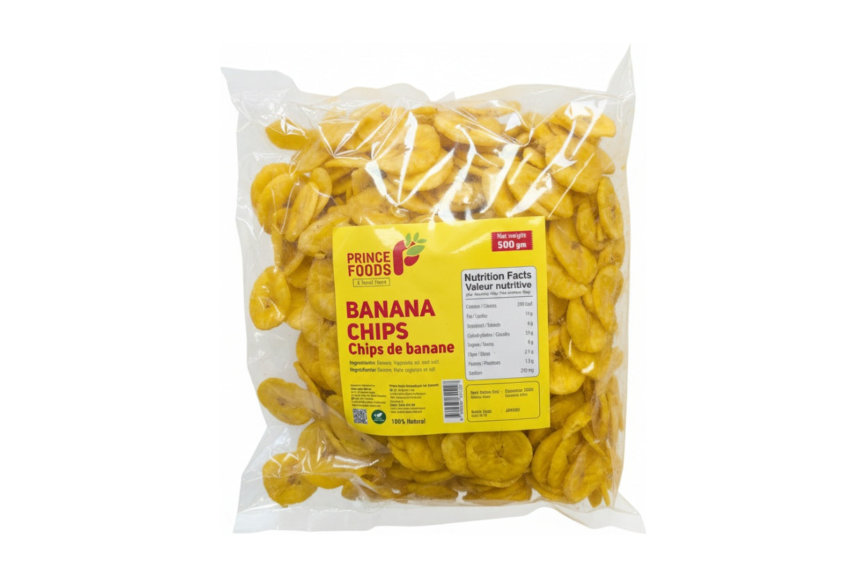 PRINCE FOODS BANANA CHIPS 500G